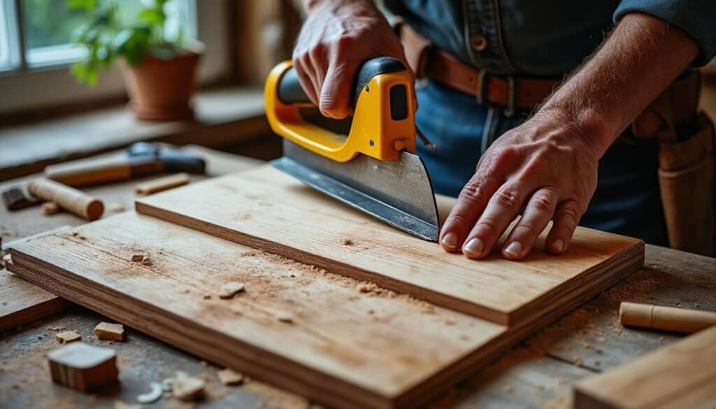 Comment utiliser une scie en rénovation pour découper des plinthes en parquet