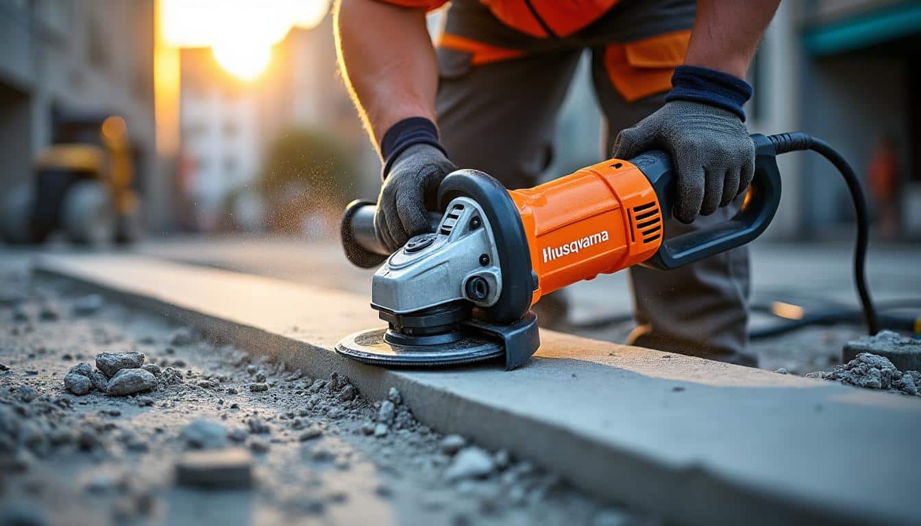 Illustration: Pourquoi opter pour une scie à sol Husqvarna dans vos travaux de découpe ?