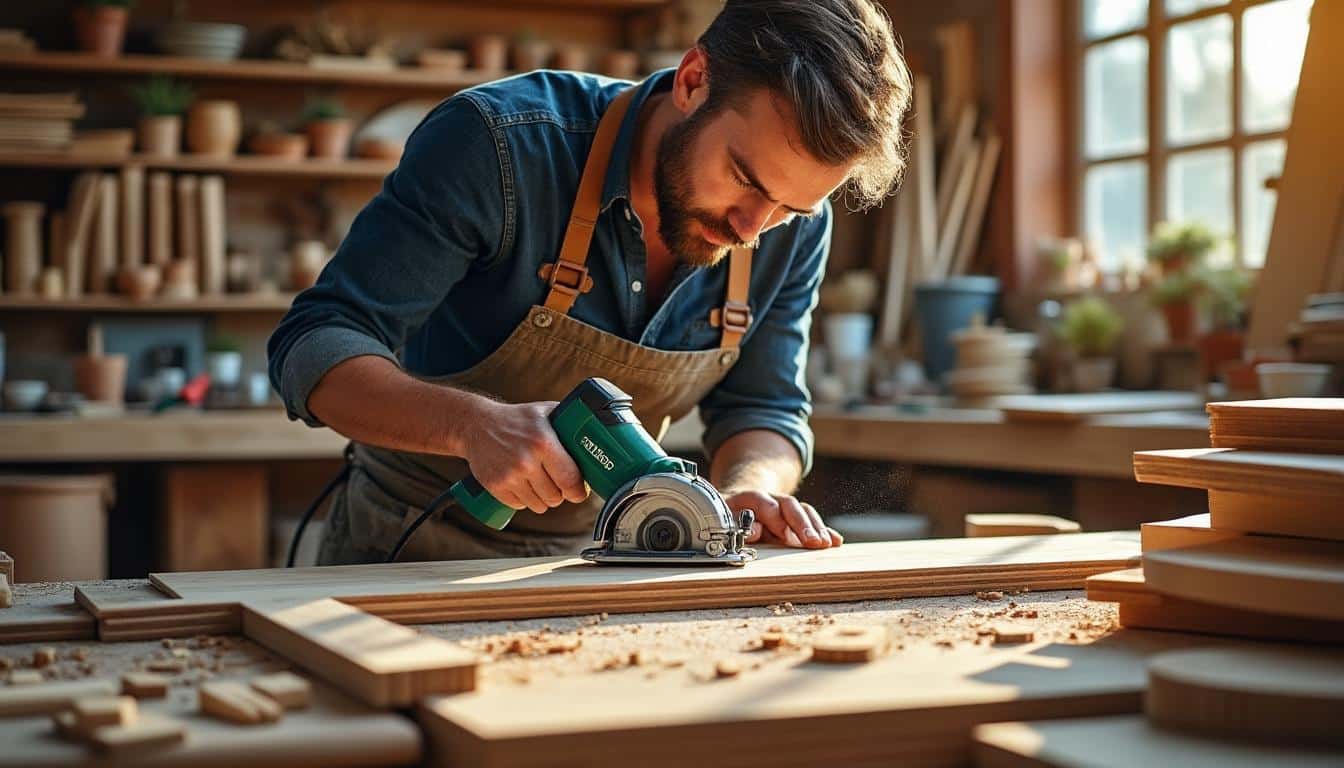 Illustration: Pourquoi opter pour une scie circulaire Metabo installée sur table dans vos projets ?