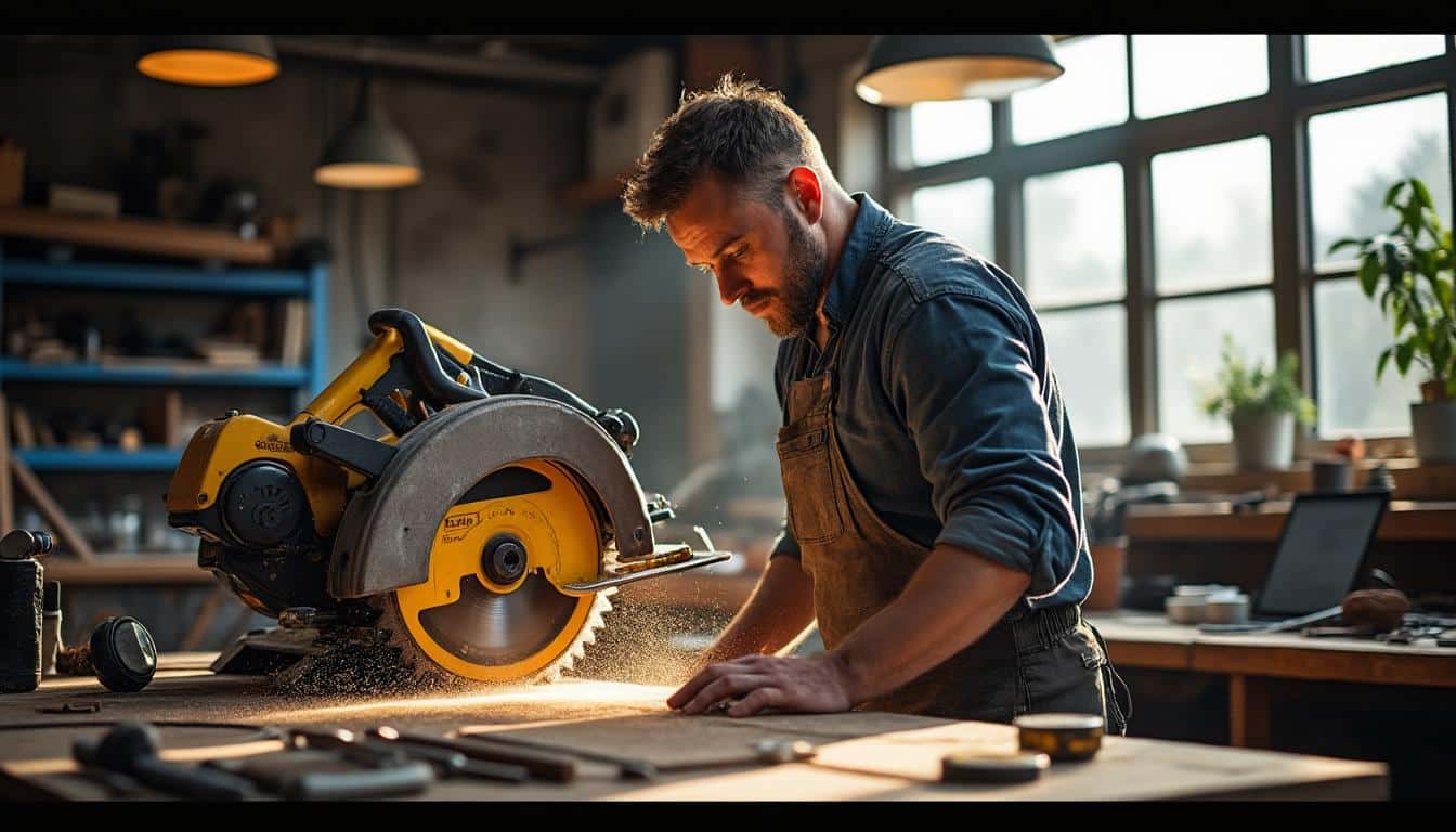 Scie circulaire Metabo sur table : précision et puissance garanties