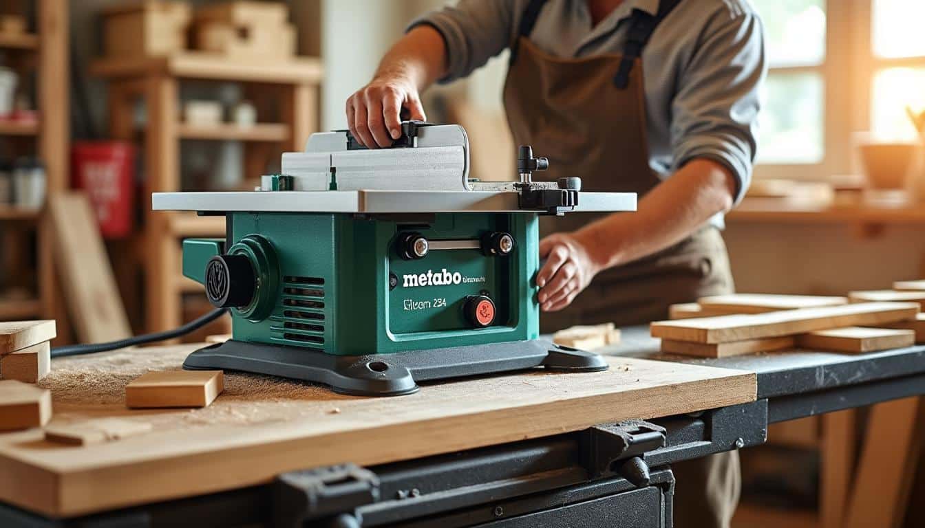 Illustration: Les caractéristiques techniques clés qui font la force de la scie table Metabo TS 254