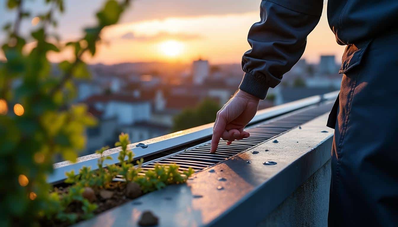 Illustration: Comprendre le rôle essentiel du trop plein sur une toiture terrasse