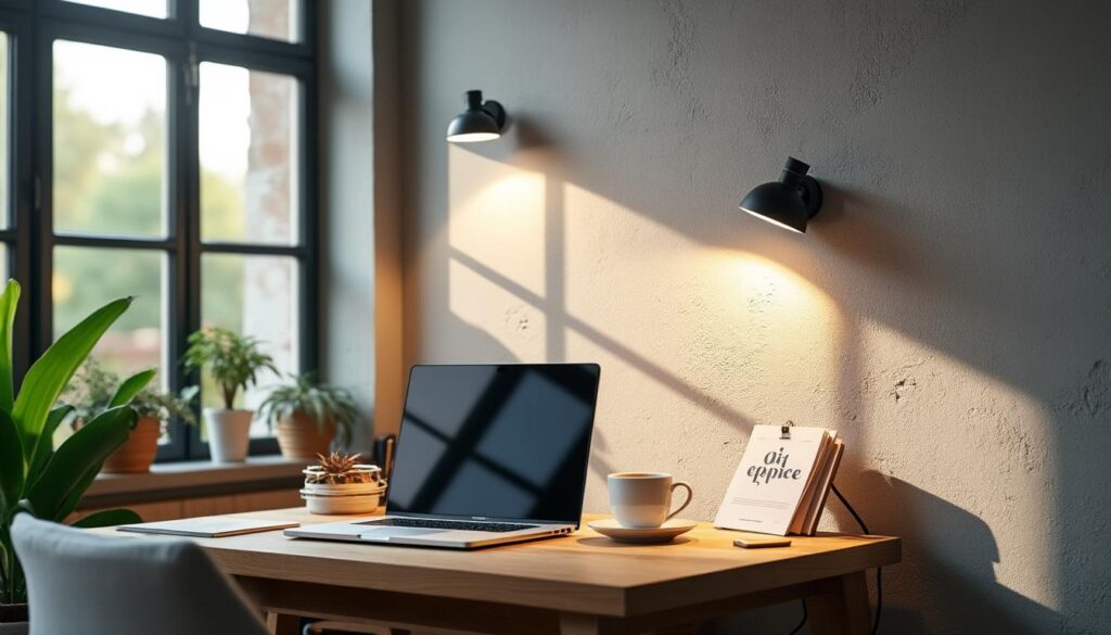 Applique murale de bureau : éclairage optimal et gain de place
