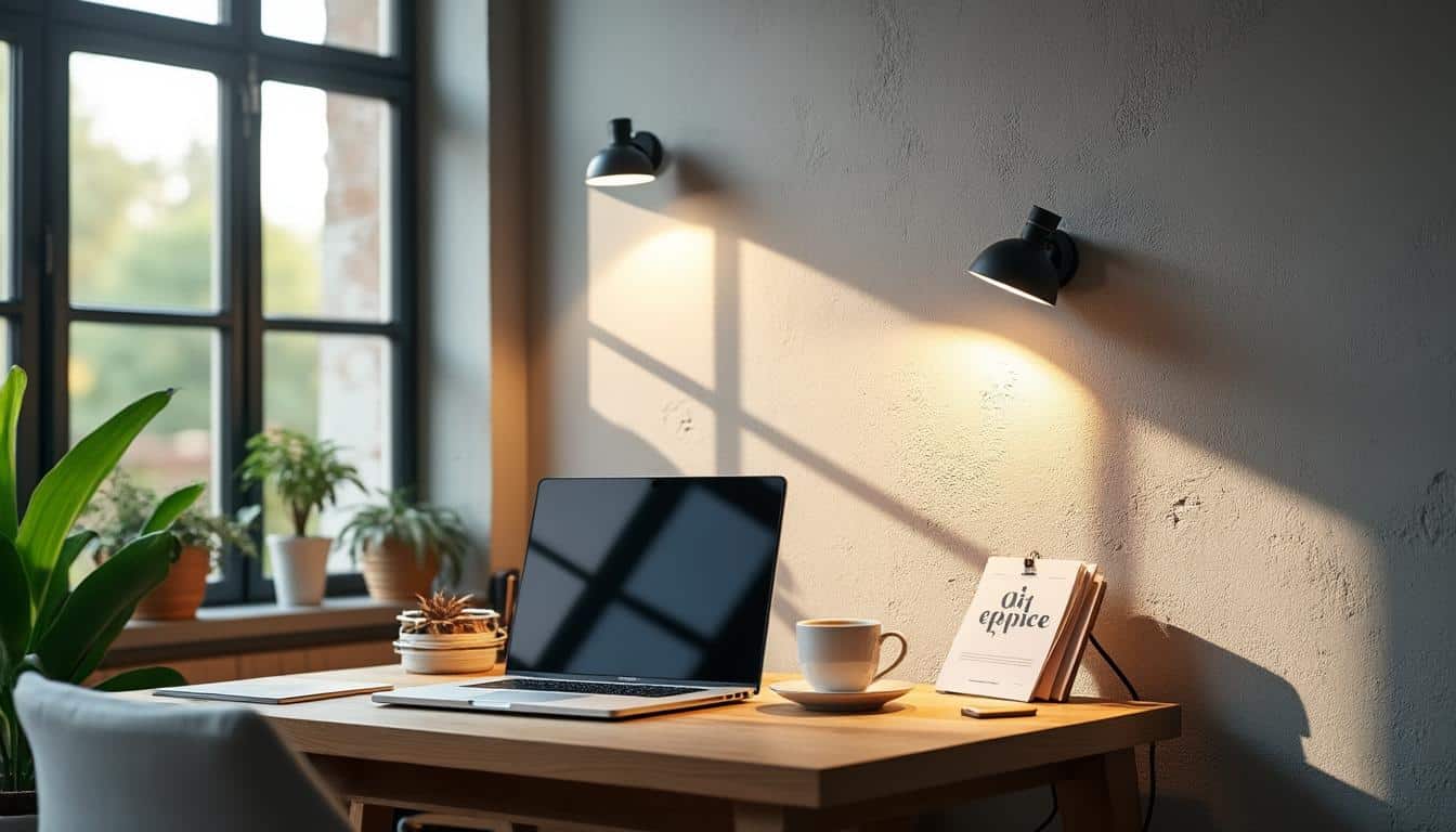 Applique murale de bureau : éclairage optimal et gain de place