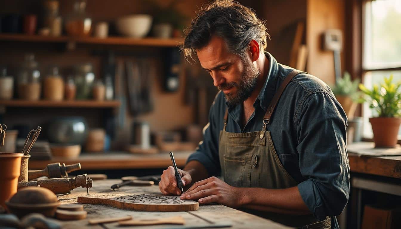 Illustration: Pourquoi opter pour la création artisanale d’une applique murale ?