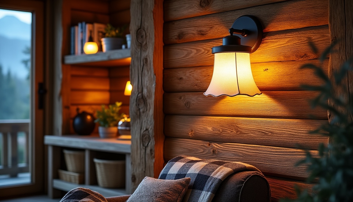 Illustration: Comprendre le charme d’une applique dédiée à l’éclairage mural en chalet