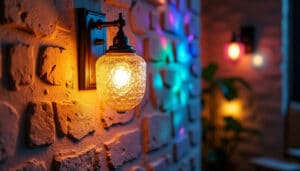 Applique murale en vitrail : charme et lumière artistique