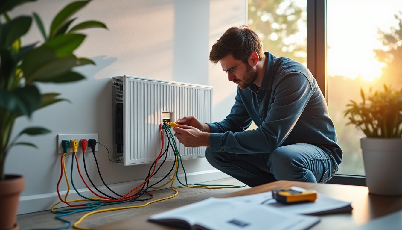 Illustration: Comprendre le rôle du câblage dans l’installation d’un radiateur électrique