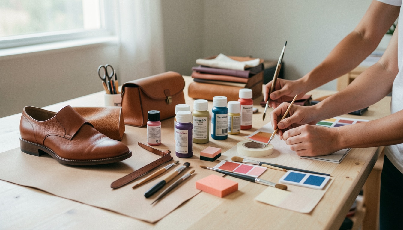 Peinture pour cuir : bien choisir selon le support